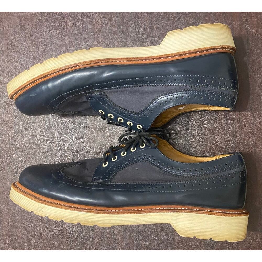 Dr. Martens Alfred Wingtip Oxford Brogue Shoes Navy Blue Men’s 11 Heritage Indie - Picture 5 of 11